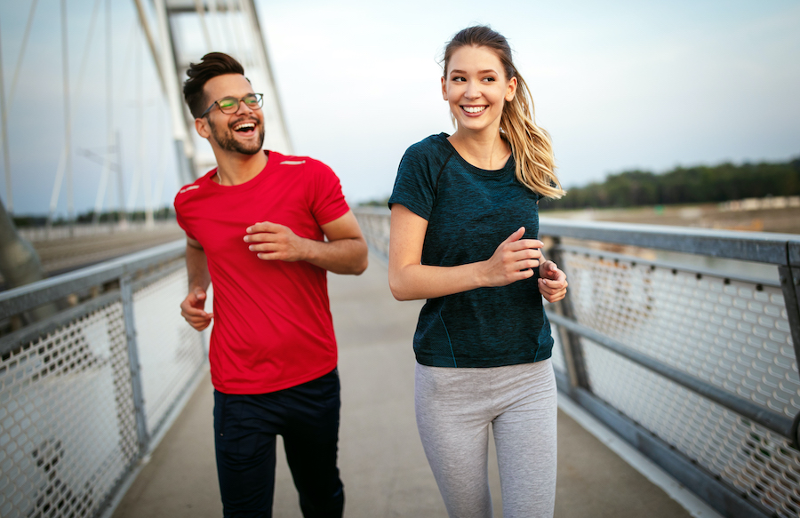 healthy young couple energized from vitamin b12